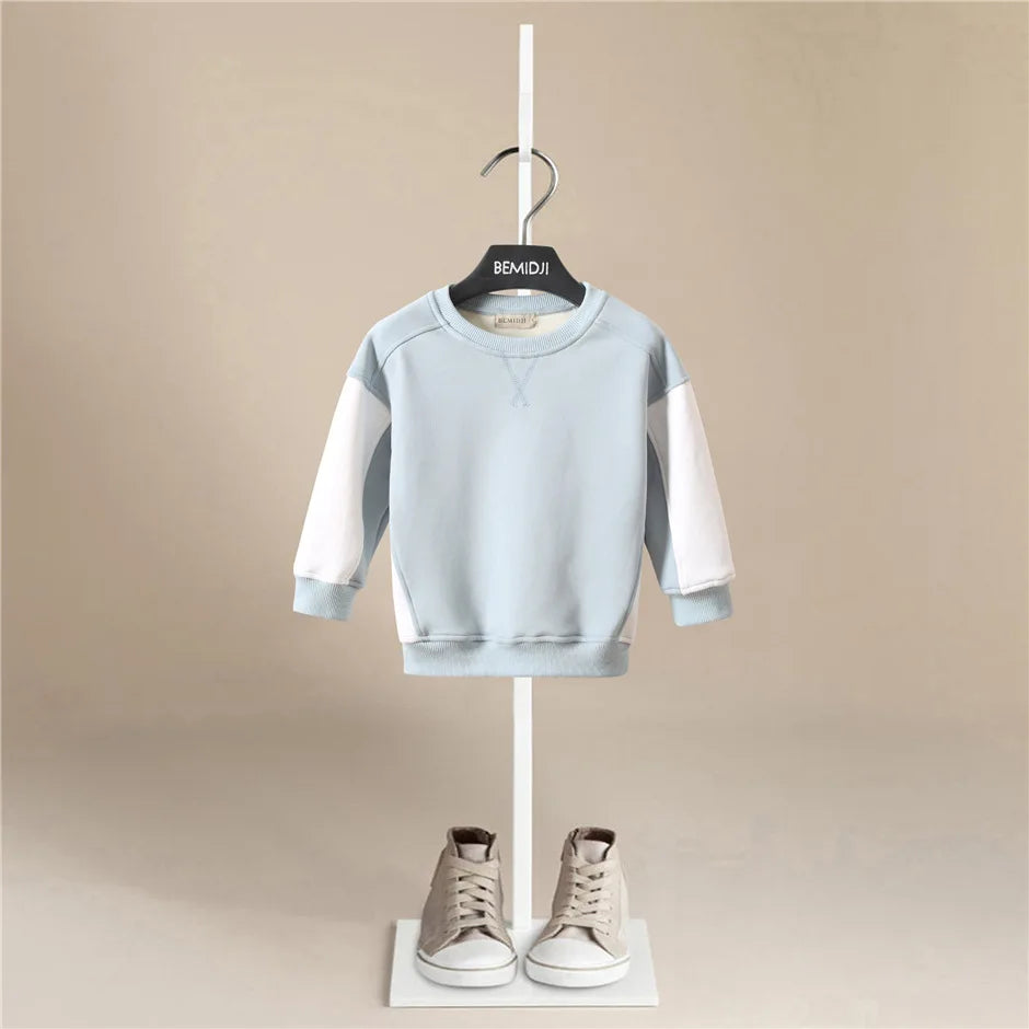 Kids Clothes Boys Girls Hoodies Pullovers 2022 Korean Baby Winter Autumn Thicken Fleece Pullovers Sweatshirt Children'S Clothing