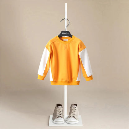 Kids Clothes Boys Girls Hoodies Pullovers 2022 Korean Baby Winter Autumn Thicken Fleece Pullovers Sweatshirt Children'S Clothing