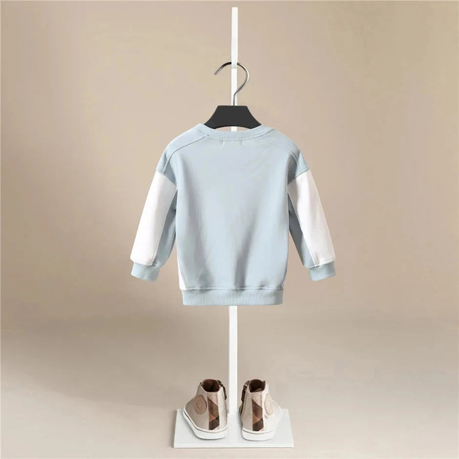 Kids Clothes Boys Girls Hoodies Pullovers 2022 Korean Baby Winter Autumn Thicken Fleece Pullovers Sweatshirt Children'S Clothing